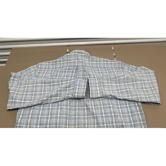 Alan Flusser Men's Long Sleeve Multicolor Plaid Button‎ Down Dress Shirt, L - Picture 7 of 8